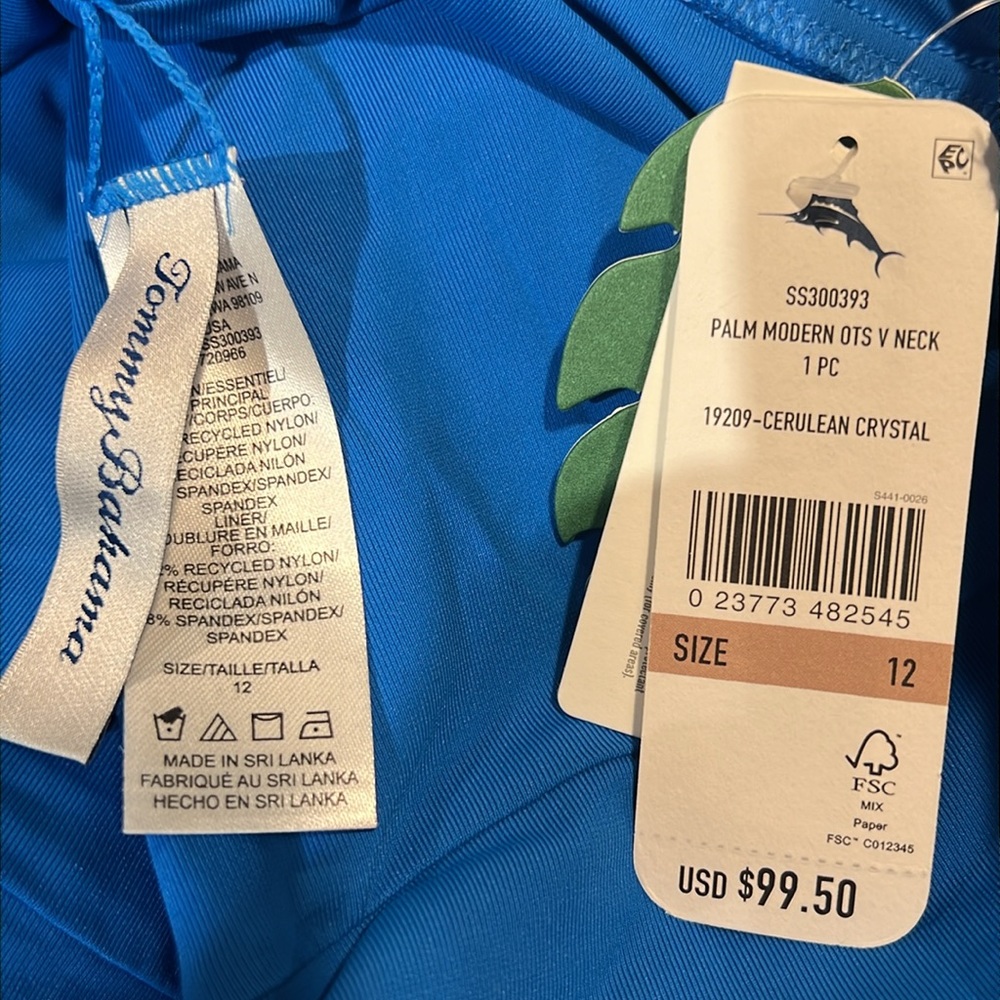 Tommy Bahama Palm Modern Over The Sholder V Neck One Piece - Picture 12 of 14
